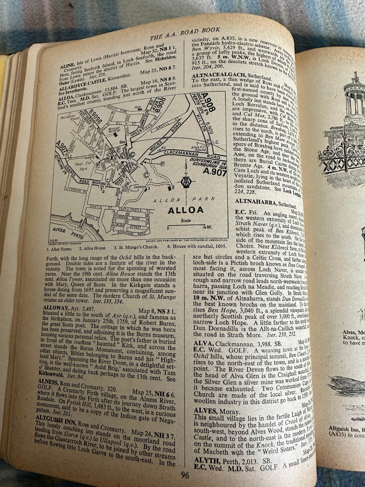 1960*1st* Illustrated Road Book Of Scotland(AA) - Honeyburn Books (UK)