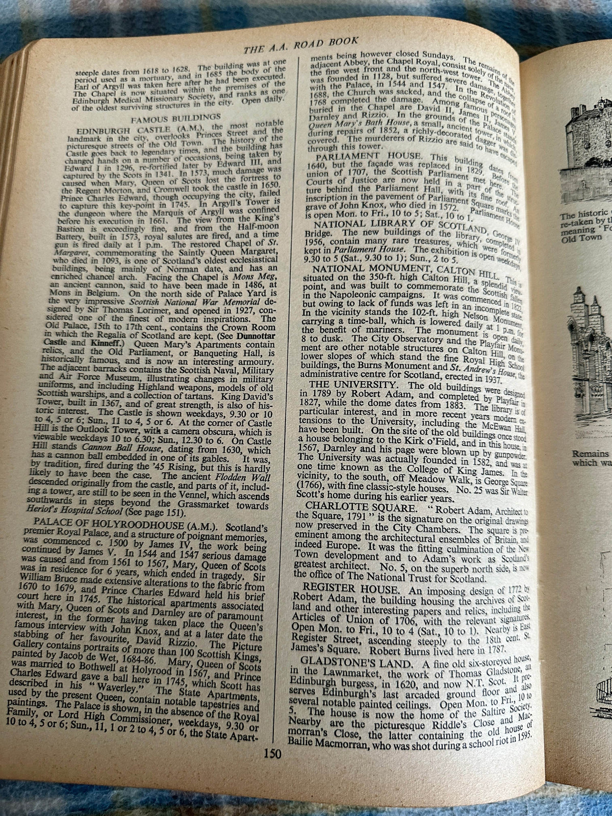 1960*1st* Illustrated Road Book Of Scotland(AA) - Honeyburn Books (UK)