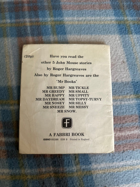 1973 John Mouse Down On The Farm - Roger Hargreaves(Fabbri Books) - Honeyburn Books (UK)
