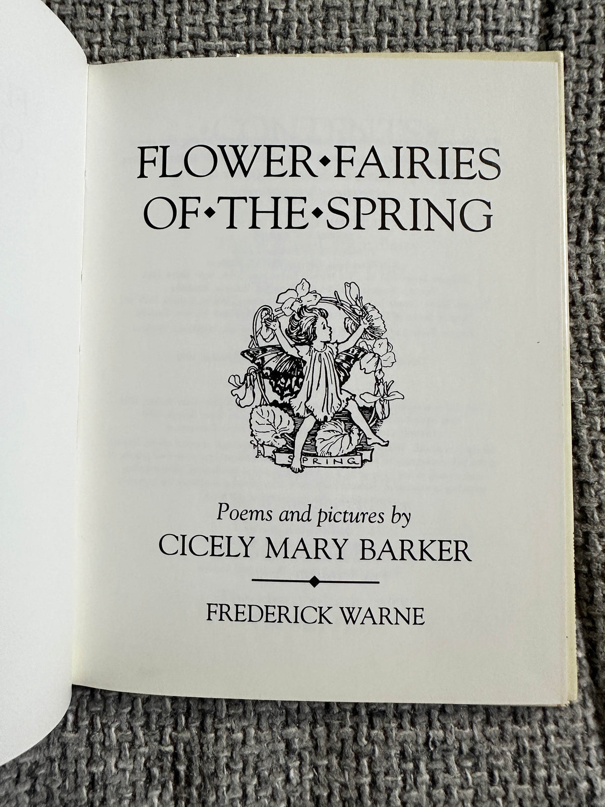 1990 Flower Fairies Of The Spring - Cicely Mary Barker ( Frederick Warne & Co Ltd) - Honeyburn Books (UK)