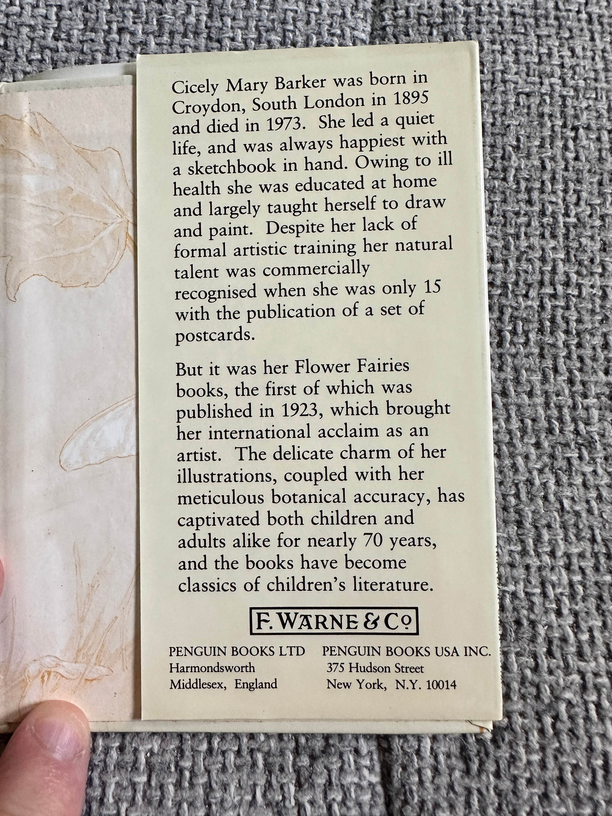 1990 Flower Fairies Of The Spring - Cicely Mary Barker ( Frederick Warne & Co Ltd) - Honeyburn Books (UK)