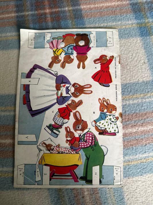 1940’s The Poppington Rabbits(Holborn Series) printed in England - Honeyburn Books (UK)