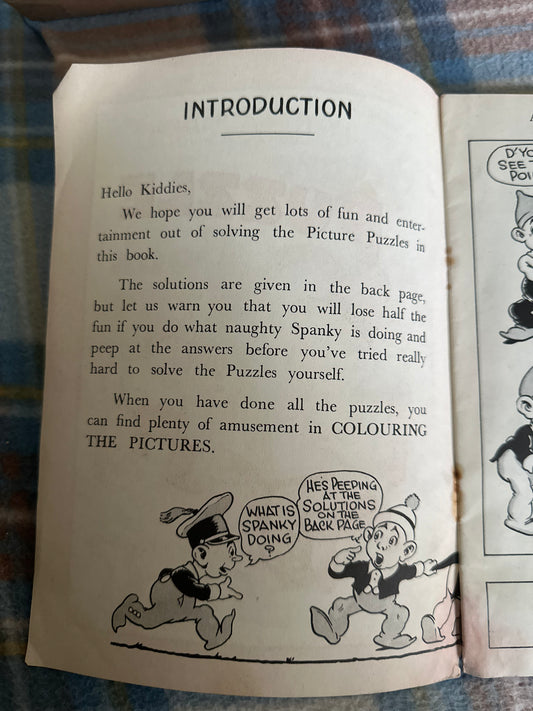 1940’s The Dingbats’ Picture Puzzle Book (Tom Shaw illustration) printed in England - Honeyburn Books (UK)