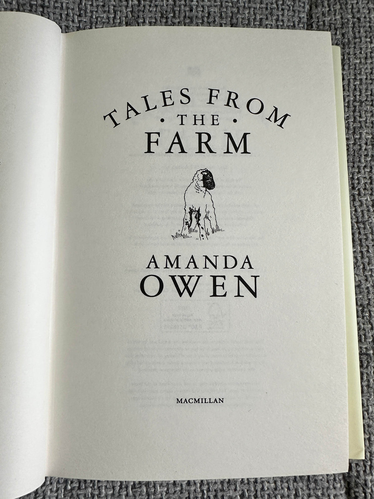2021 Tales From The Farm - Amanda Owen (MacMillan) - Honeyburn Books (UK)