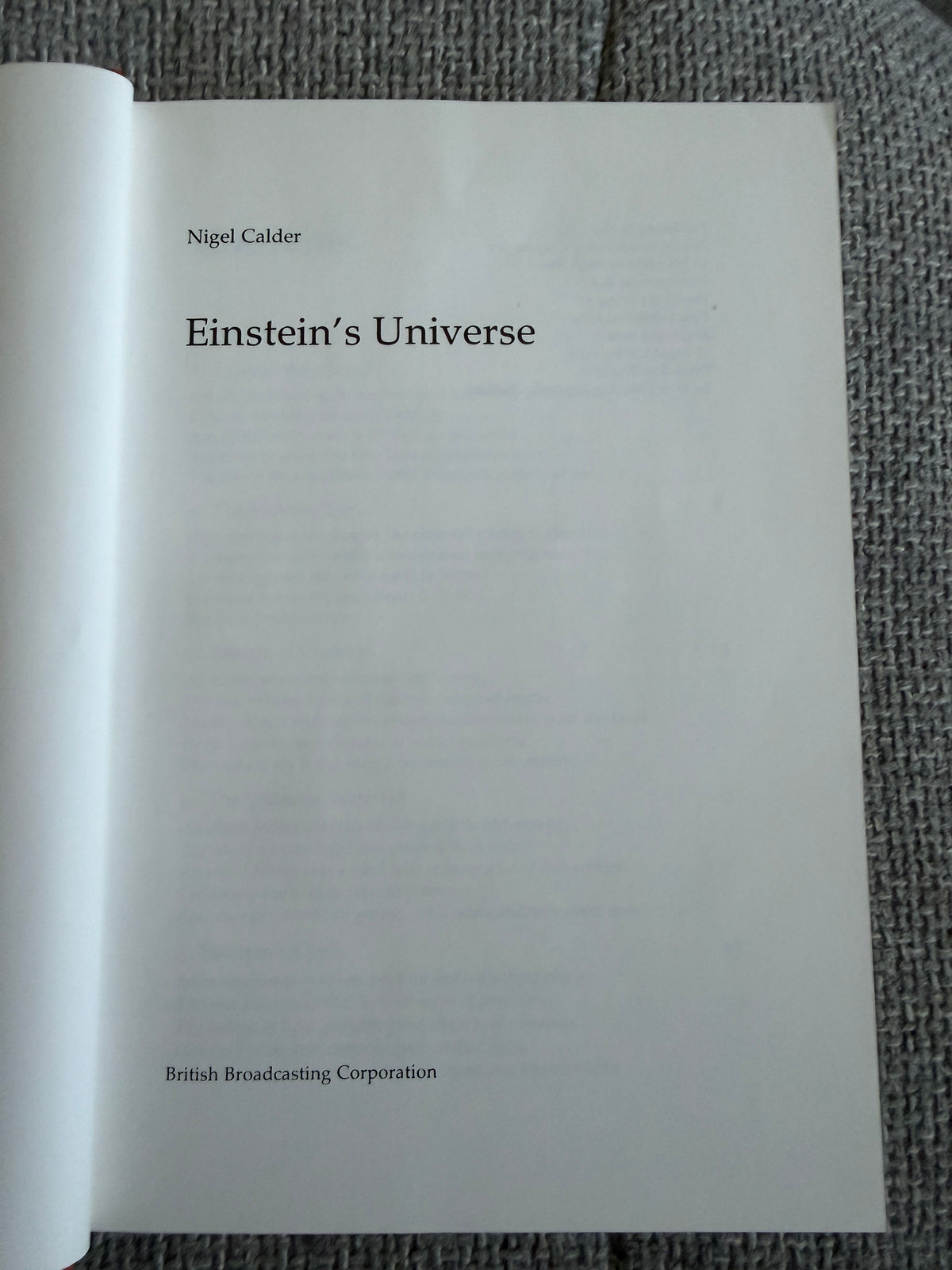 1979 Einstein’s Universe - Nigel Calder (BBC)