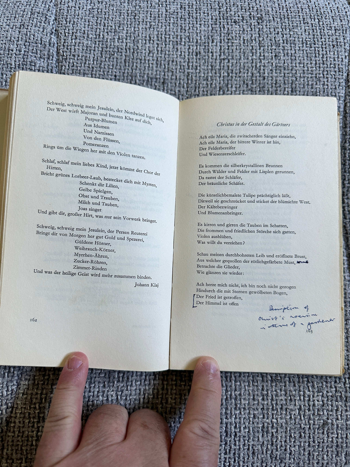 1967 Deutsche Barocklyrik (German Baroque Poetry) Sammlung Klosterberg (Schwabe & Co) - Honeyburn Books (UK)