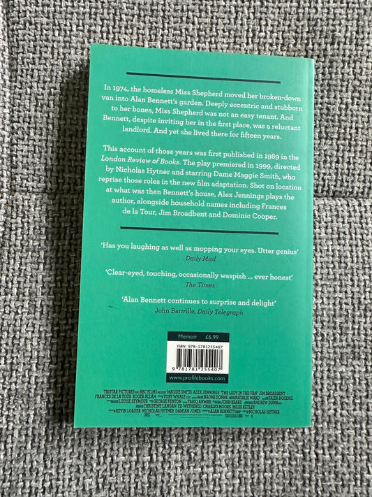 2015 The Lady In The Van - Alan Bennett(Profile Faber & Faber) - Honeyburn Books (UK)