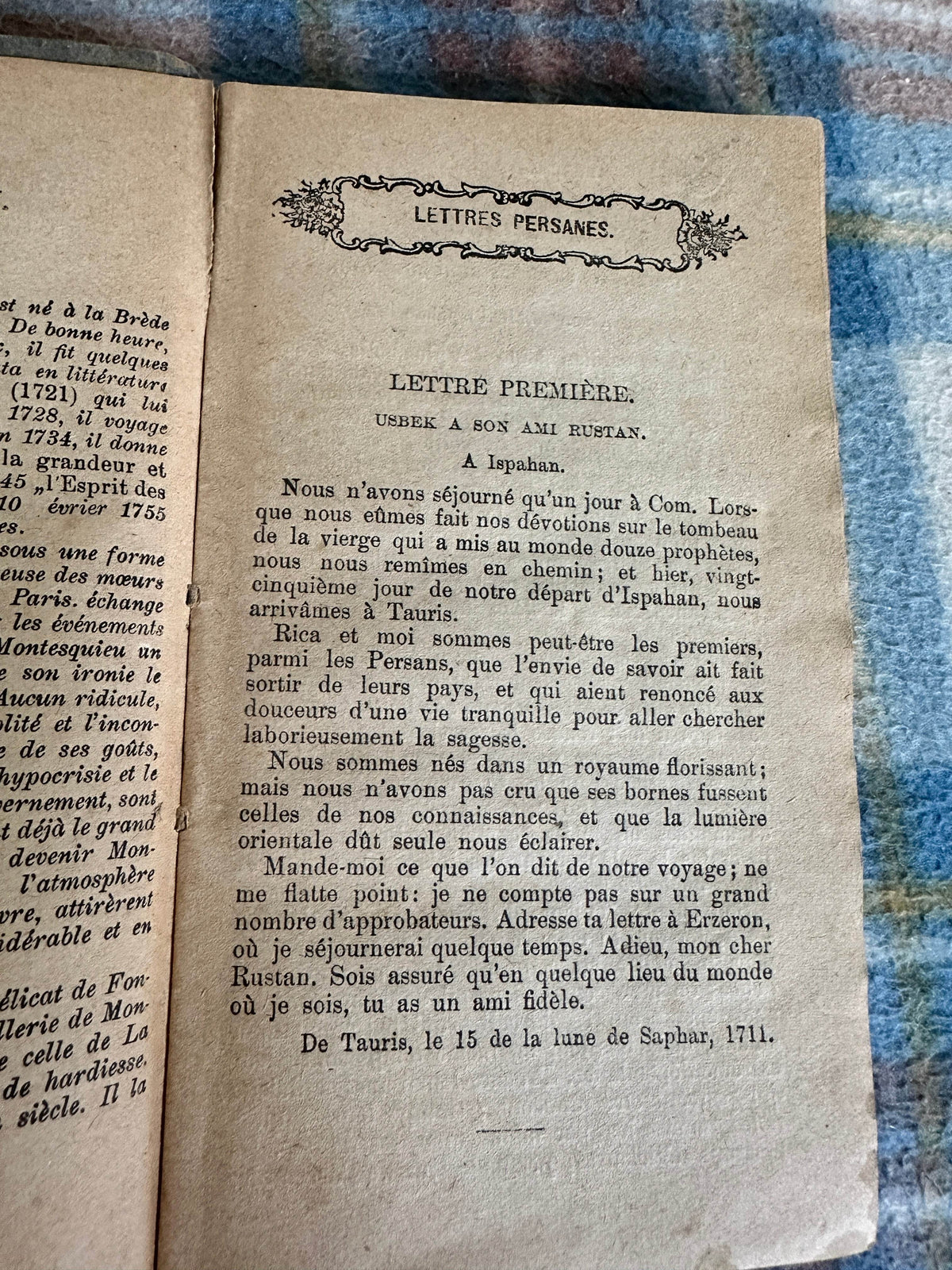 1930’s Lettres Persanes(Persian Letters) Montesquieu(Éditions Nilsson) - Honeyburn Books (UK)