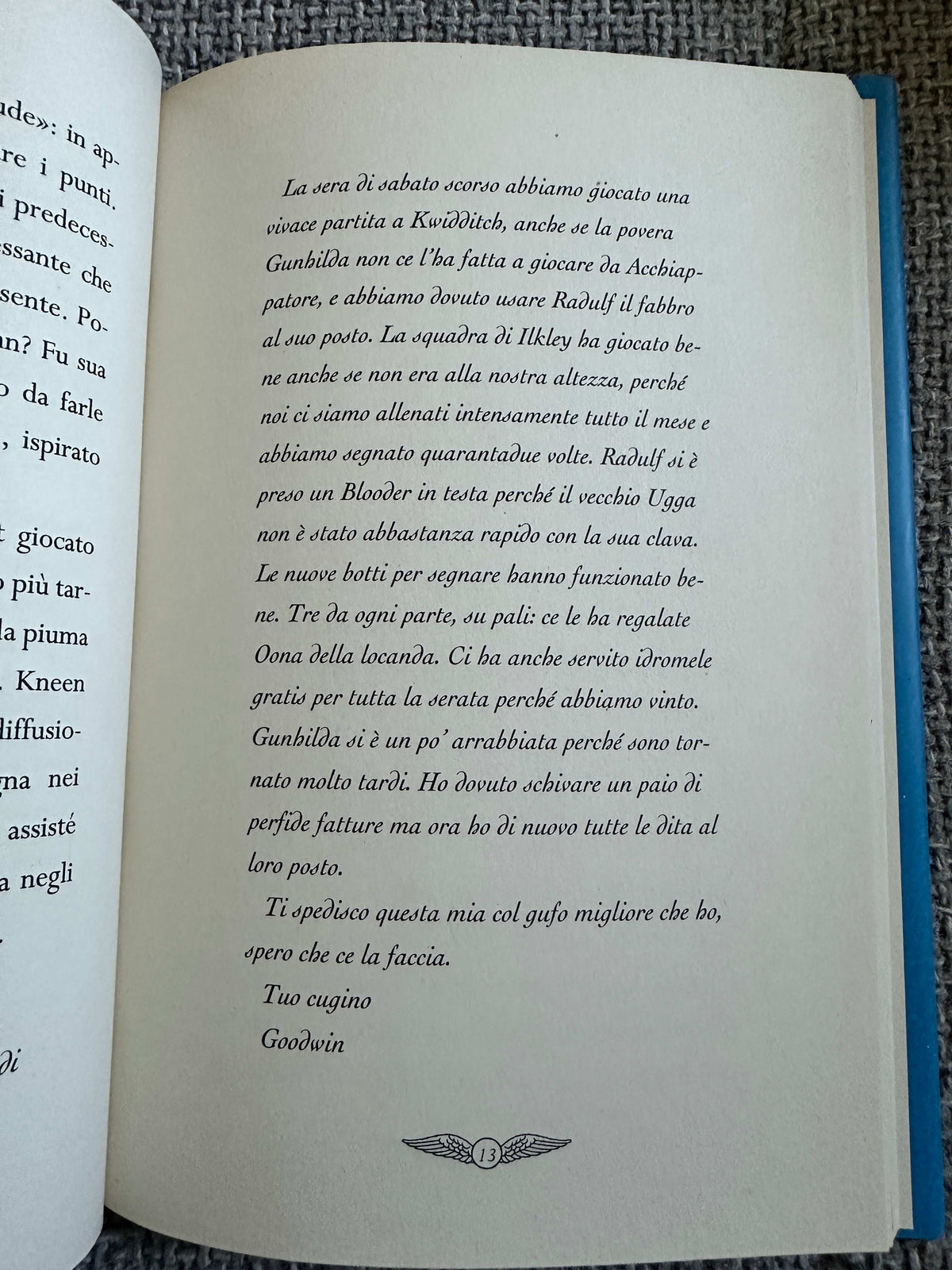 2017 Kennilworthy Whisp IL Quidditch Attraverso I Secoli - J. K. Rowling (Salani Editore) Whizz Hard Books - Honeyburn Books (UK)