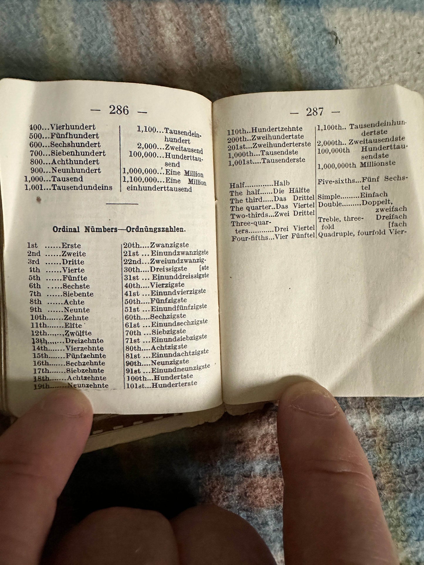 1964 Germania vulgo Zeutfchlandt (German English Dictionary English German Dictionary(Midget Series) Burgess & Bowes Ltd - Honeyburn Books (UK)