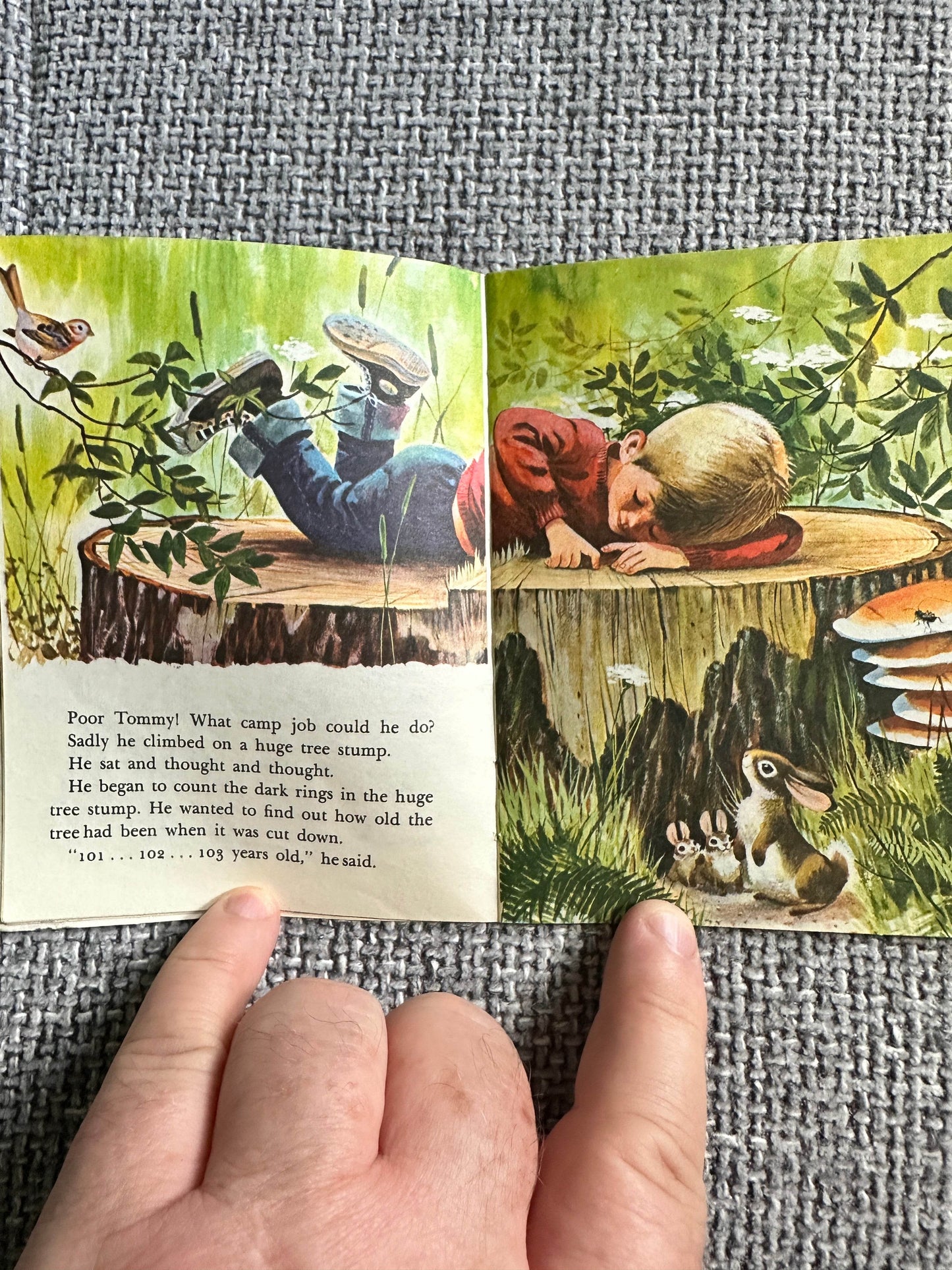 1972 Tommy’s Camping Adventure(Mini-Golden Book)Gladys Saxon(Mel Crawford Illust) Dean & Son Ltd - Honeyburn Books (UK)