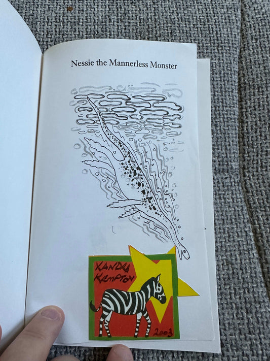 1992 Nessie The Mannerless Monster - Ted Hughes (Gerald Rose Illust) Faber & Faber - Honeyburn Books (UK)