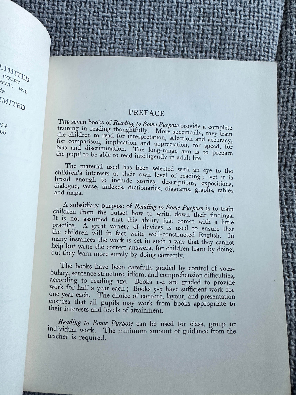 1966 Reading To Some Purpose Book 5 - Phyllis Flowerdew & Ronald Ridout(Illust H. Rankin) Oliver & Boyd Publisher - Honeyburn Books (UK)