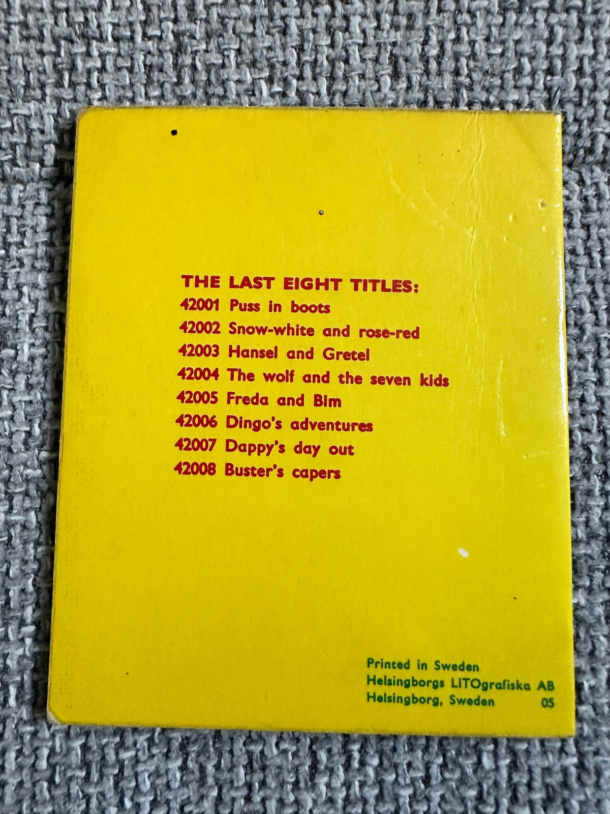 1950’s Buster’s Capers (Elfin Series) Litor Publishing printed in Sweden - Honeyburn Books (UK)