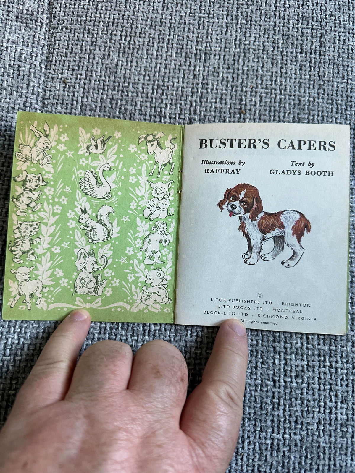 1950’s Buster’s Capers (Elfin Series) Litor Publishing printed in Sweden - Honeyburn Books (UK)
