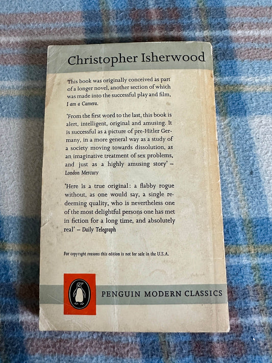 1961 Mr. Norris Changes Trains - Christopher Isherwood(Penguin) - Honeyburn Books (UK)