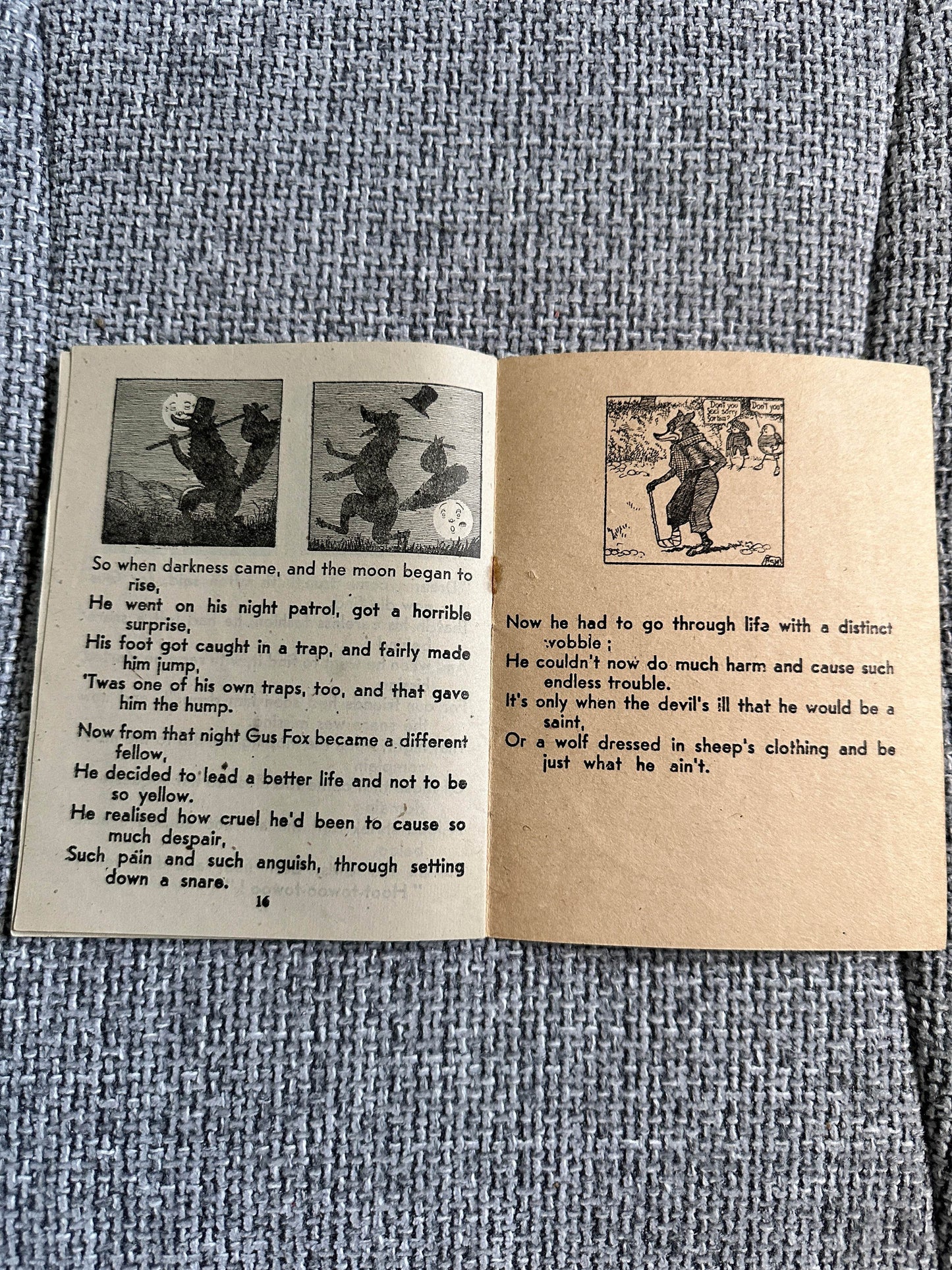 1946 The Tale Of Robin, Fox & Spadger Or It Isn’t Size That Counts - The Featherstone Press Ltd - Honeyburn Books (UK)
