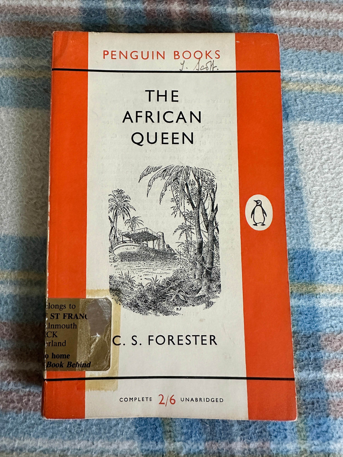 1956 The African Queen - C. S. Forester(Penguin Books) - Honeyburn Books (UK)