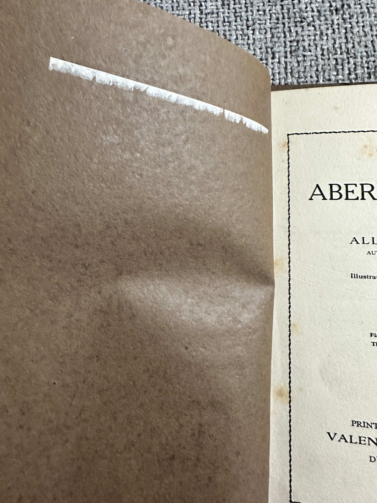 1927 The Aberdeen Jew - Alan Junior (Gregor McGregor Illust) Valentine & Sons Ltd Publisher - Honeyburn Books (UK)