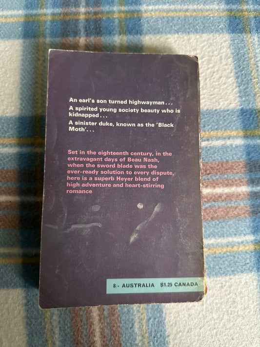 1965 The Black Moth - Georgette Heyer(Pan Books) - Honeyburn Books (UK)