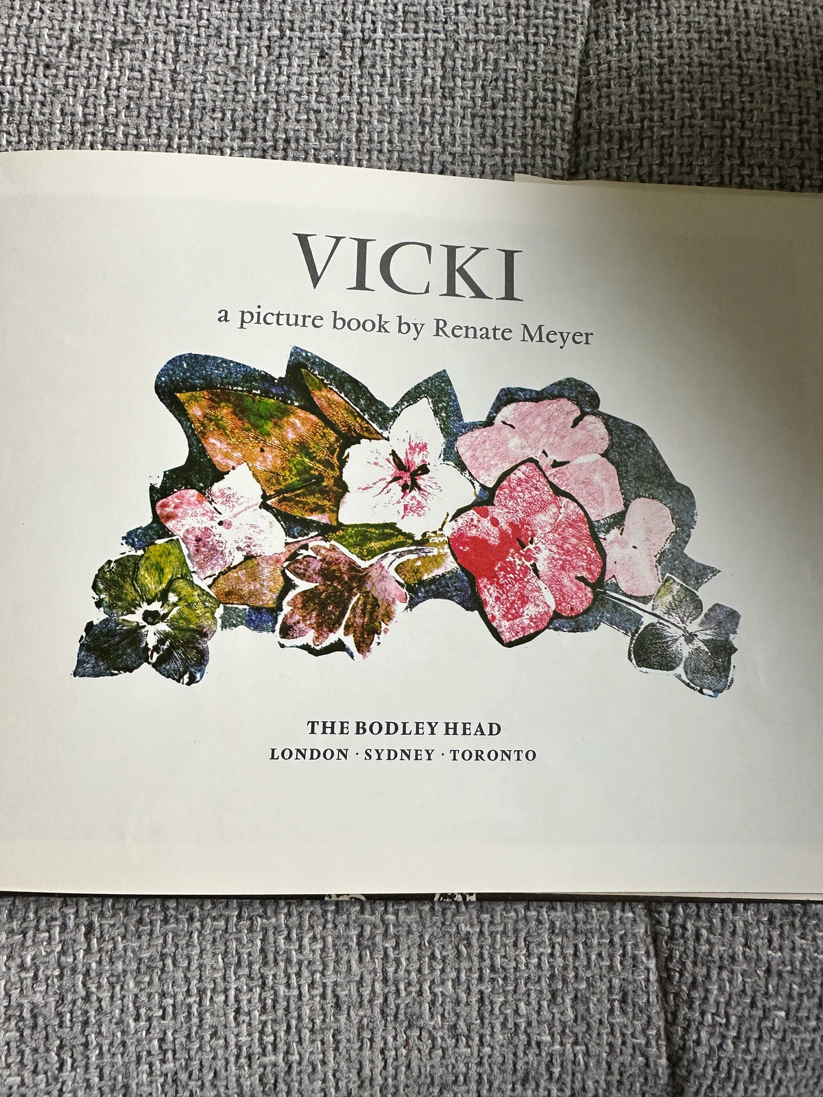 1968*1st* Vicki - Renate Meyer (The Bodley Head) - Honeyburn Books (UK)