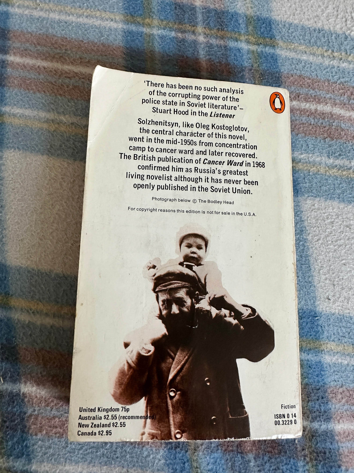 1974 Cancer Ward - Alexander Solzhenitsyn (Penguin) - Honeyburn Books (UK)