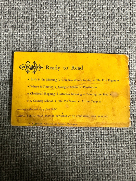 1960’s Ready To Read: Where Is Timothy? - Dora Ridall (Dept of Education New Zealand - Honeyburn Books (UK)