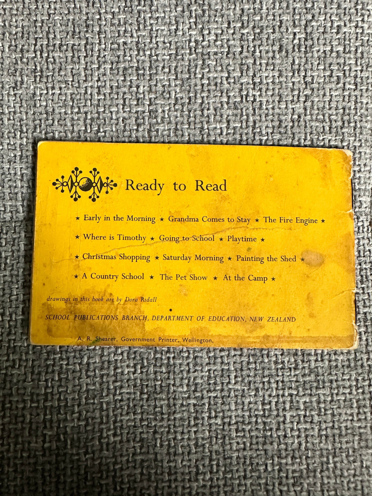 1960’s Ready To Read: Where Is Timothy? - Dora Ridall (Dept of Education New Zealand - Honeyburn Books (UK)