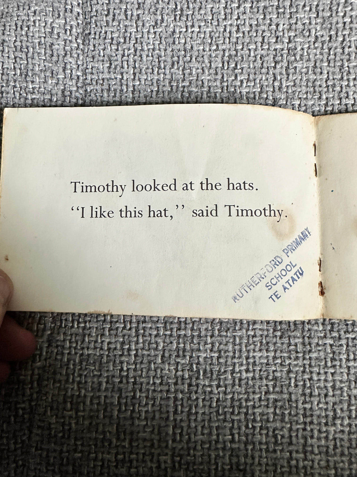 1960’s Ready To Read: Where Is Timothy? - Dora Ridall (Dept of Education New Zealand - Honeyburn Books (UK)