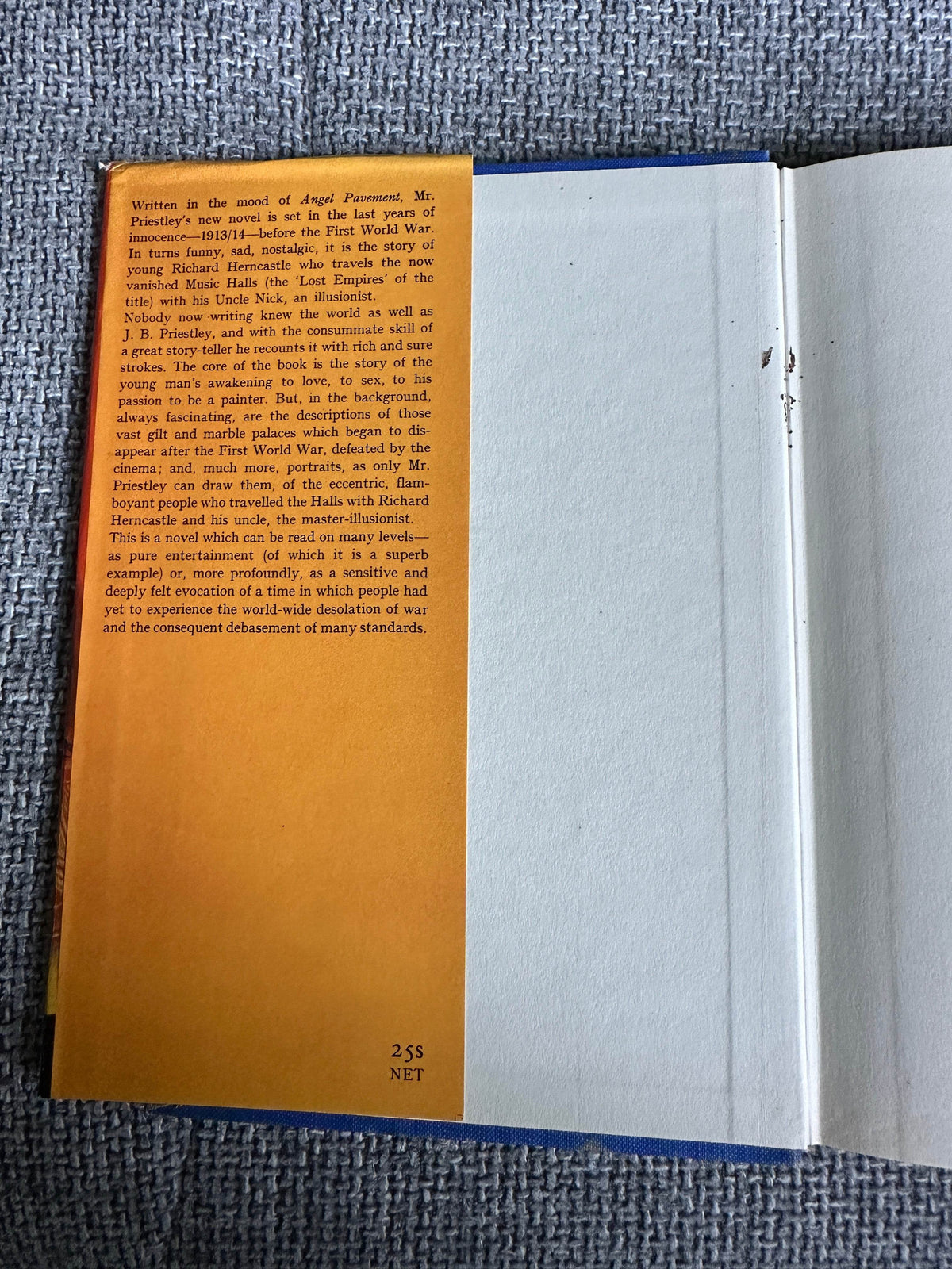 1965 Lost Empires - J. B. Priestley(William Heinemann) - Honeyburn Books (UK)