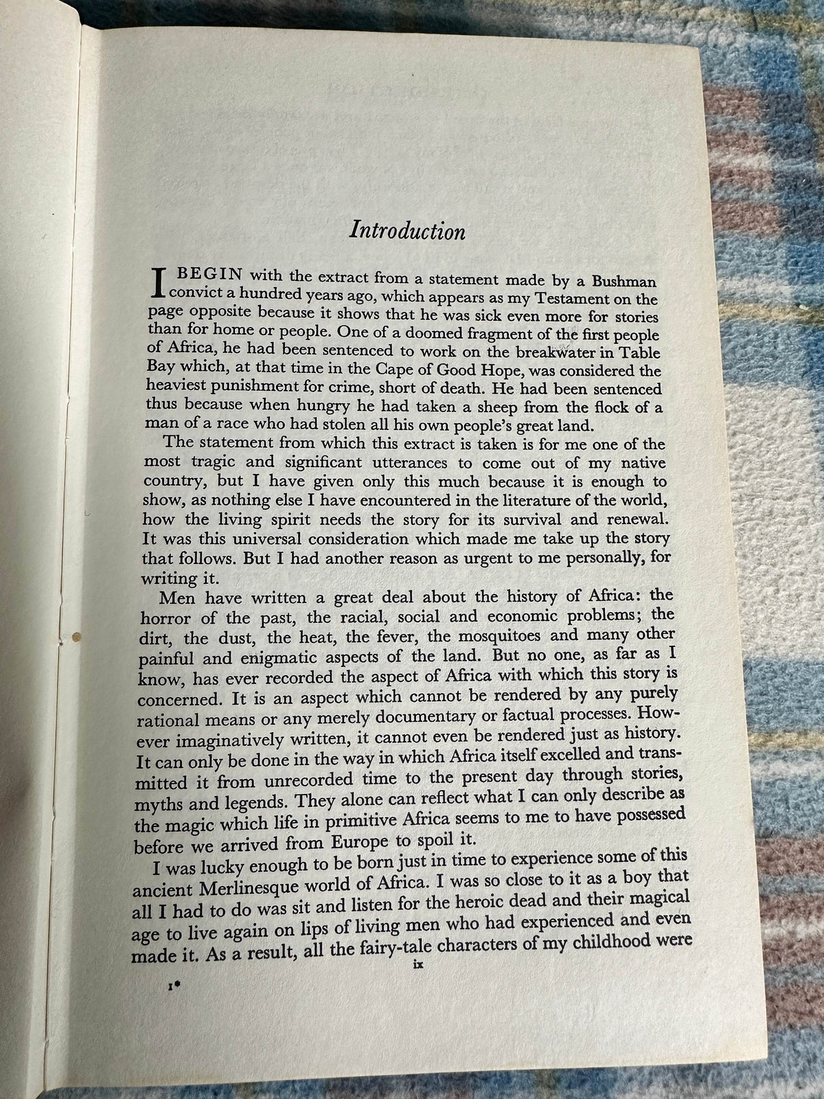 1972 A Story Like The Wind - Laurens Van der Post (The Hogarth Press) - Honeyburn Books (UK)