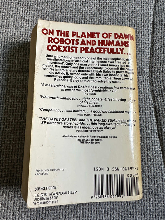 1986 The Robots Of Dawn - Isaac Asimov (Grafton Books) - Honeyburn Books (UK)