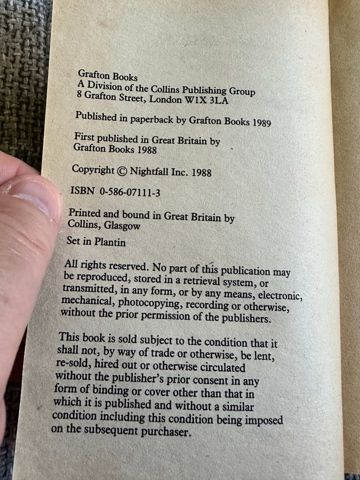1988 Prelude To Foundation - Isaac Asimov (Grafton Books) - Honeyburn Books (UK)