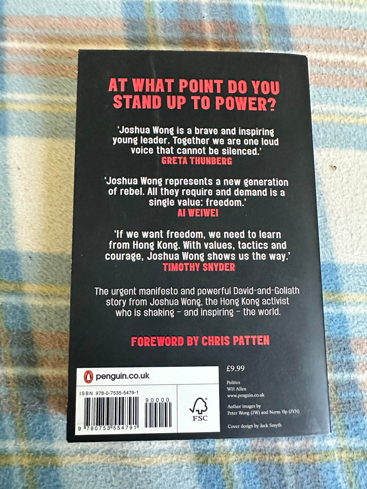 2020 Unfree Speech - Joshua Wong(Penguin) - Honeyburn Books (UK)