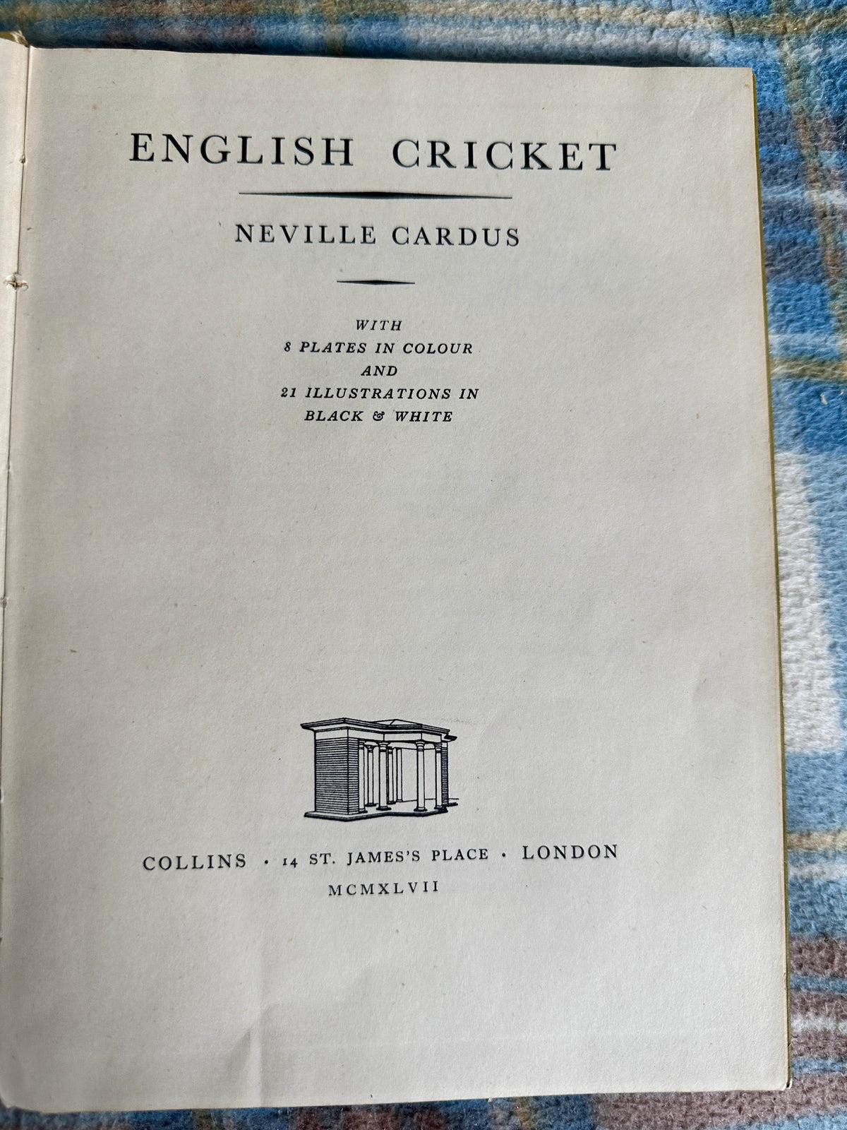 1947 English Cricket - Neville Cardus(Collins Publisher) - Honeyburn Books (UK)