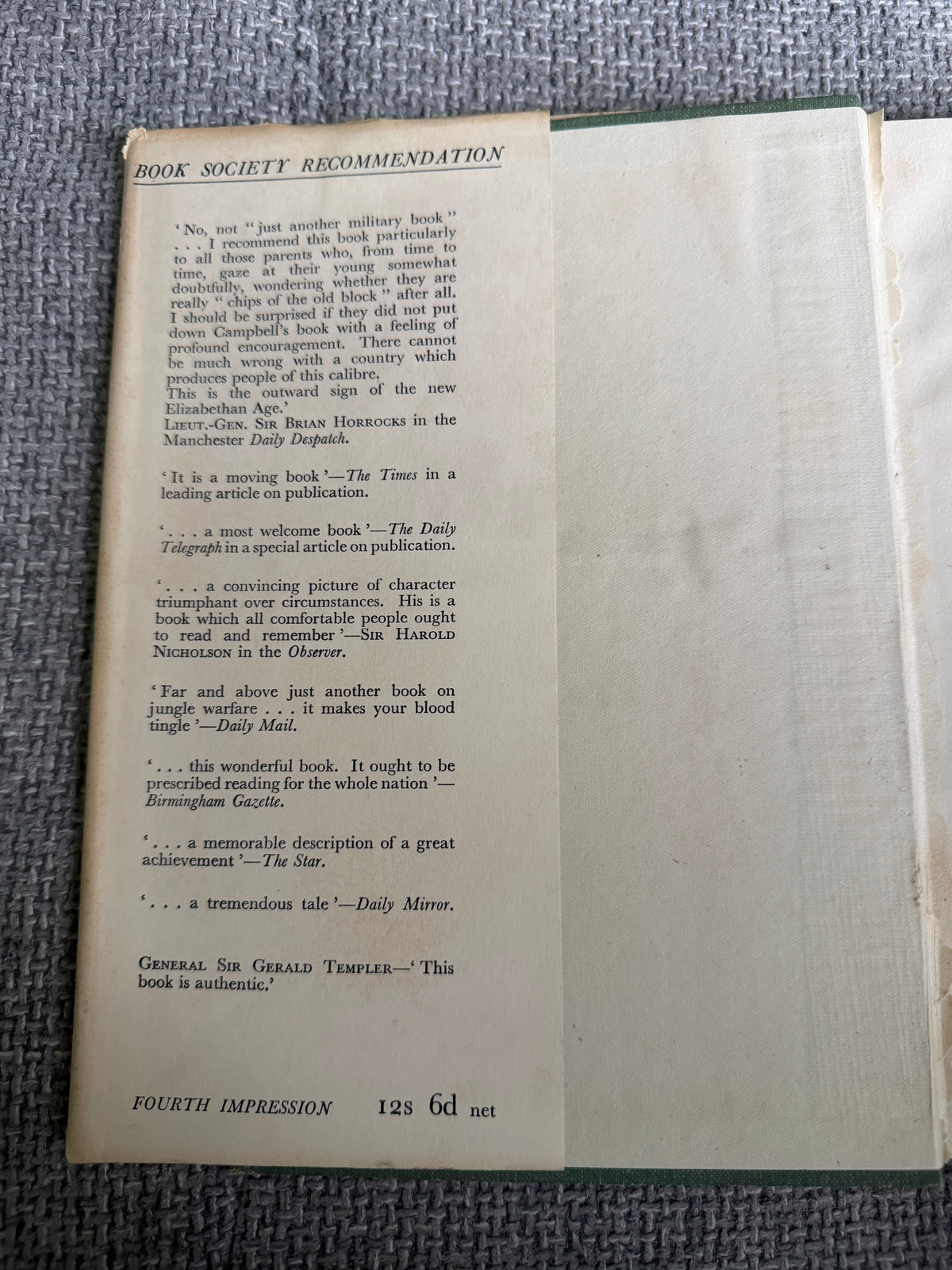 1953 Jungle Green - Arthur Campbell (George Allen & Unwin)