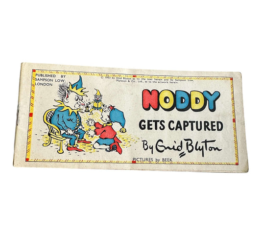 1954 Noddy Gets Captured / Noddy Goes To Sea - Enid Blyton (Beek Illust) Noddy Strip Book (Sampson Low Marston & Co Ltd) - Honeyburn Books (UK)