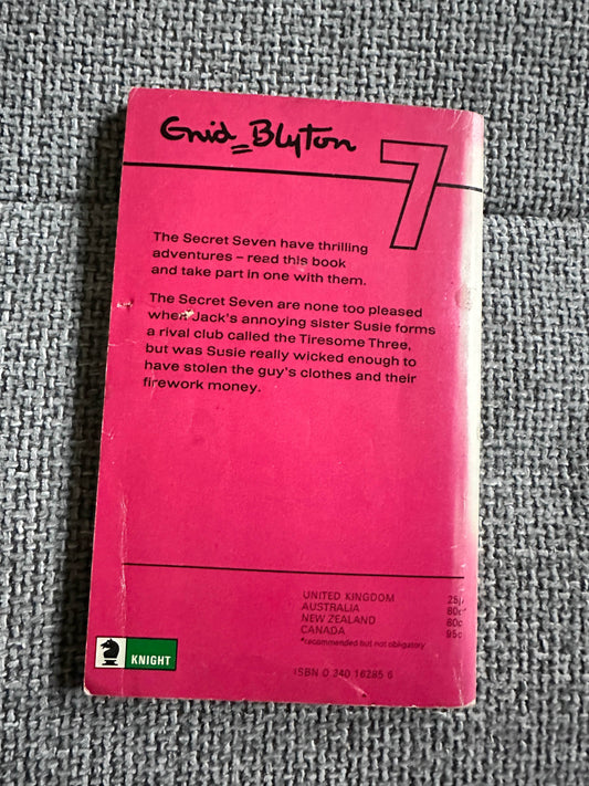 1975 Secret Seven Fireworks - Enid Blyton(Derek Lucas Illust)Knight Books - Honeyburn Books (UK)