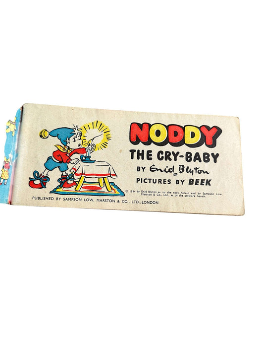 1954 Noddy The Cry Baby - Enid Blyton (Beek Illust) Sampson Low Marston & Co Ltd - Honeyburn Books (UK)