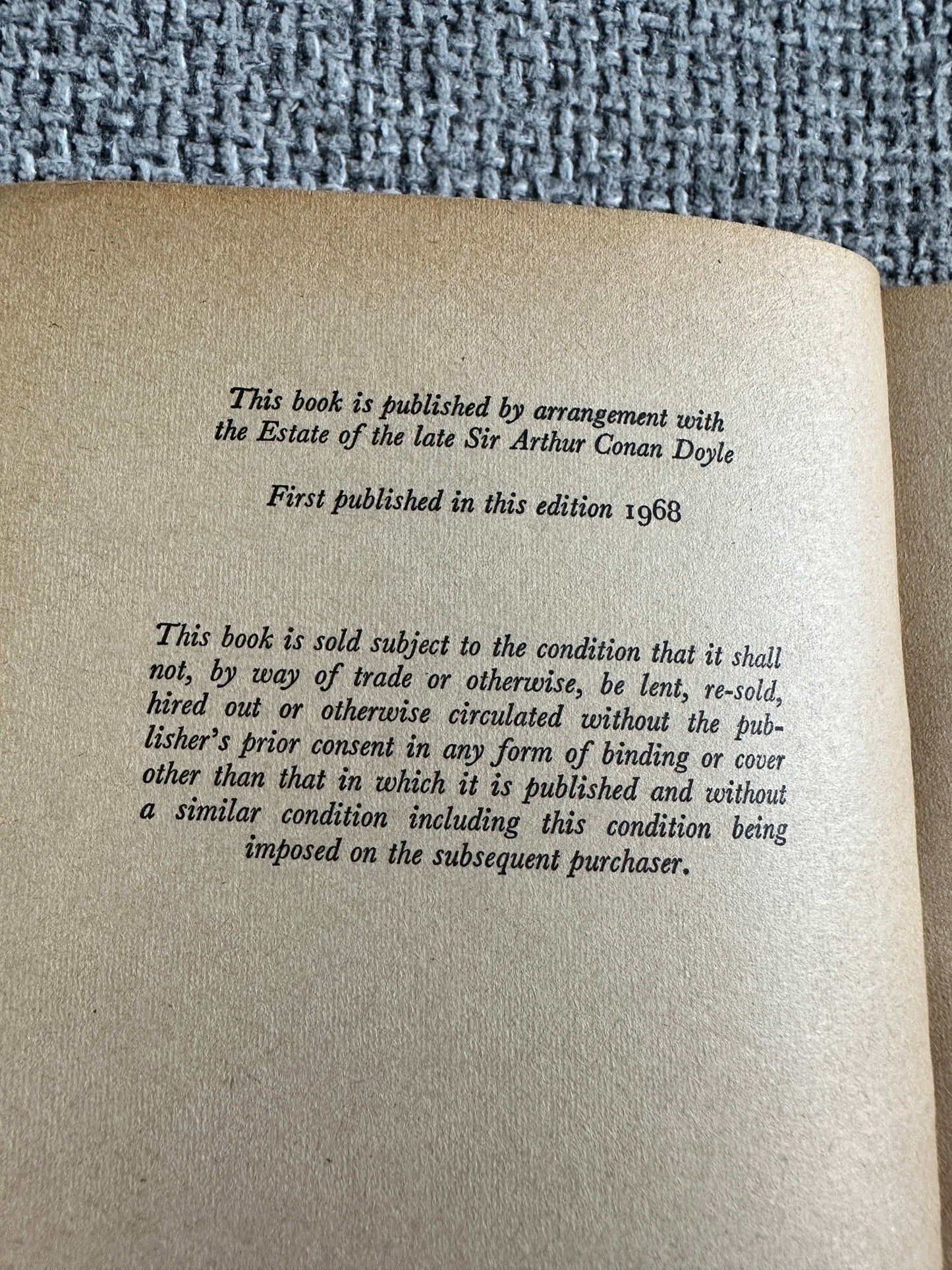 1968 The Ring Of Thoth - Sir Arthur Conan Doyle (John Murray Publishers) - Honeyburn Books (UK)