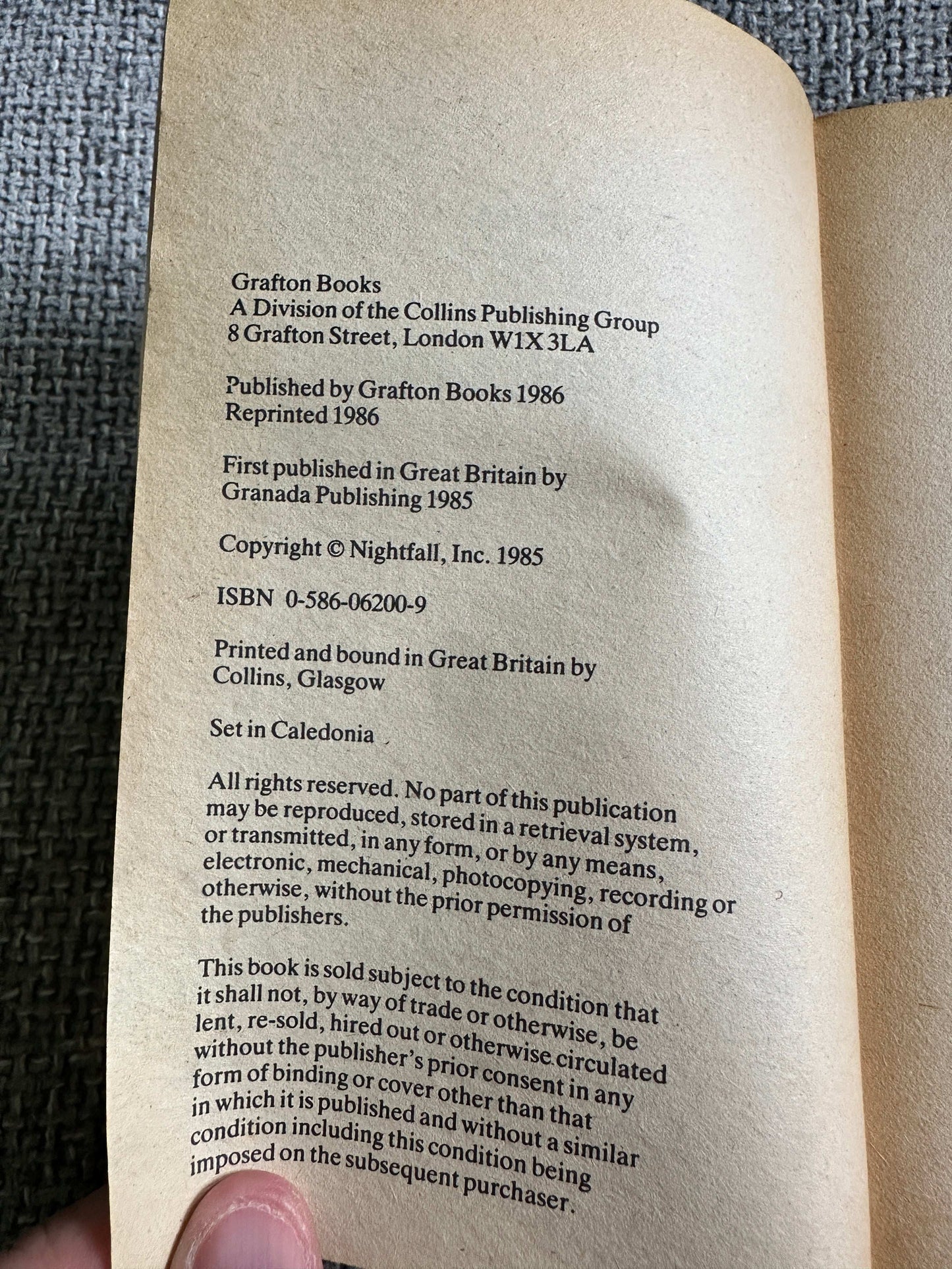 1986 Robots & Empire - Isaac Asimov (Grafton Books) - Honeyburn Books (UK)