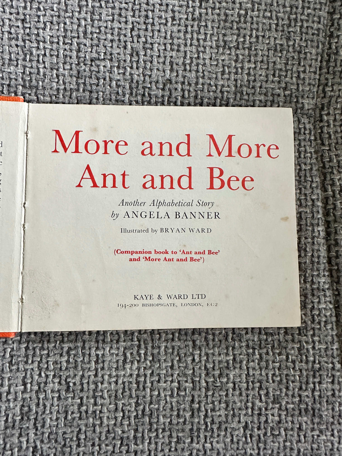 1967 More & More Ant & Bee - Angela Banner (Kaye & Ward Ltd) - Honeyburn Books (UK)