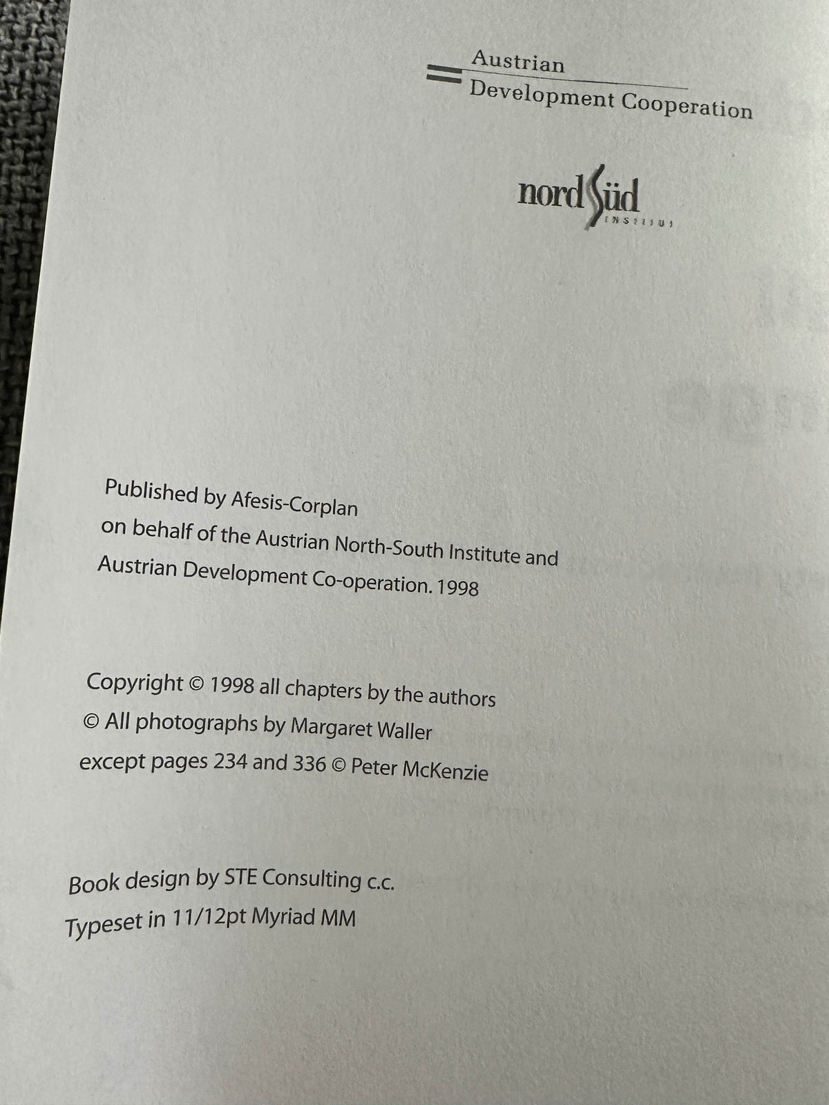 1998 Winds Of Small Change(Civil Society Interaction With The African State - Austrian Development Cooperation - Honeyburn Books (UK)