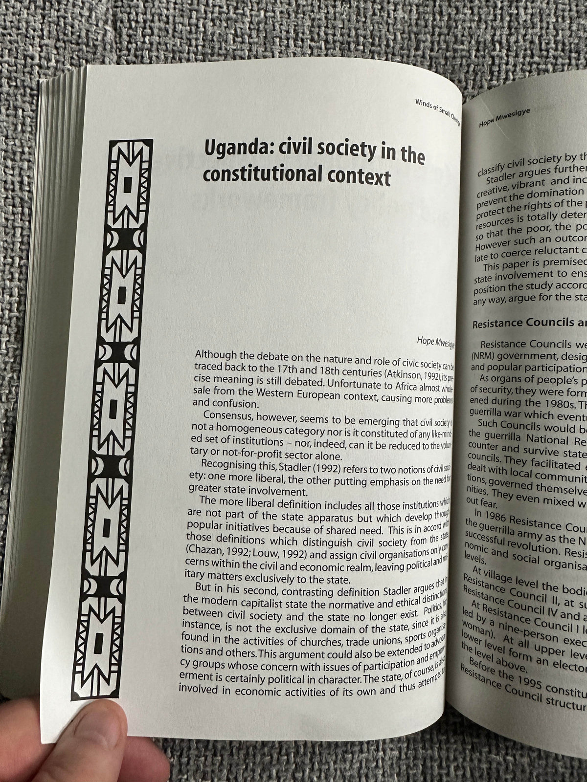1998 Winds Of Small Change(Civil Society Interaction With The African State - Austrian Development Cooperation - Honeyburn Books (UK)