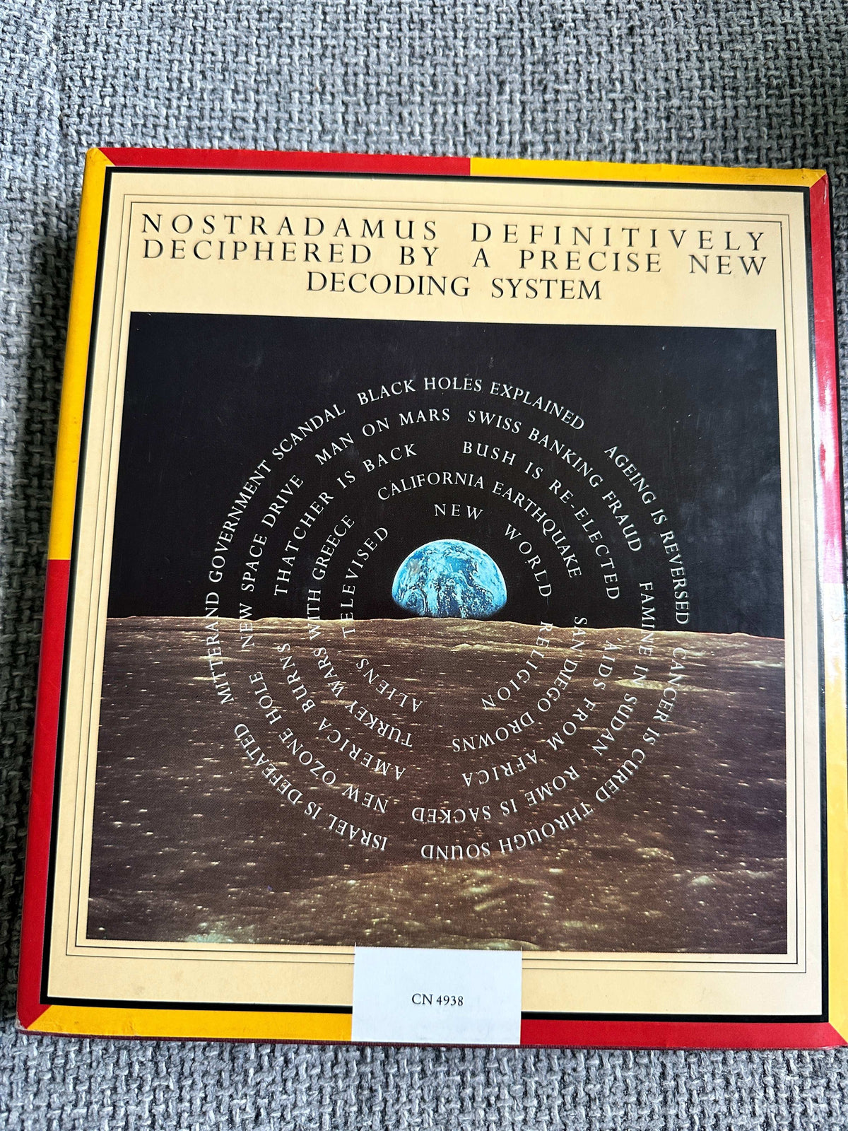 1992 Nostradamus The End Of The Millennium Prophecies 1992 - 2001 - V. J. Hewitt & Peter Lorie (BCA) - Honeyburn Books (UK)