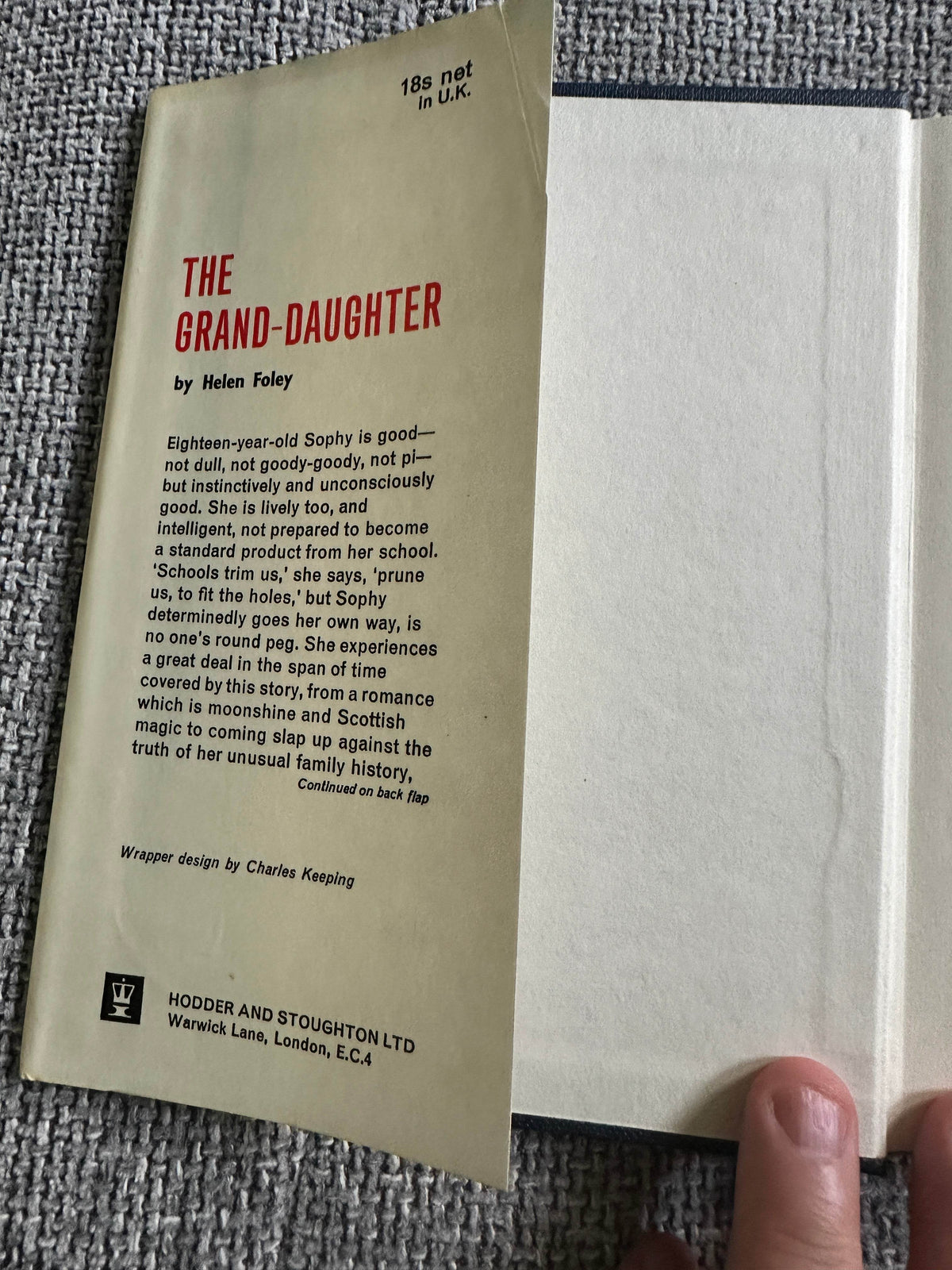 1965*1st* The Grand-Daughter - Helen Foley(Hodder & Stoughton) - Honeyburn Books (UK)