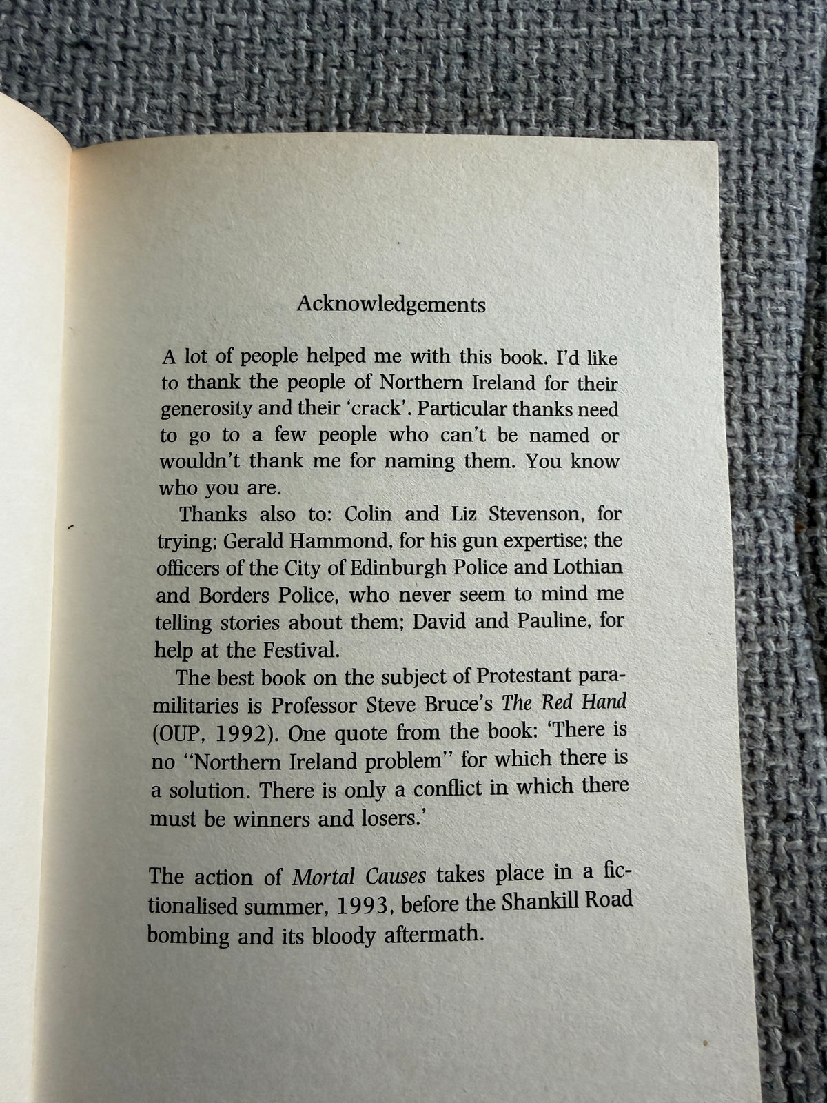 1999 Mortal Causes - Ian Rankin (Orion)