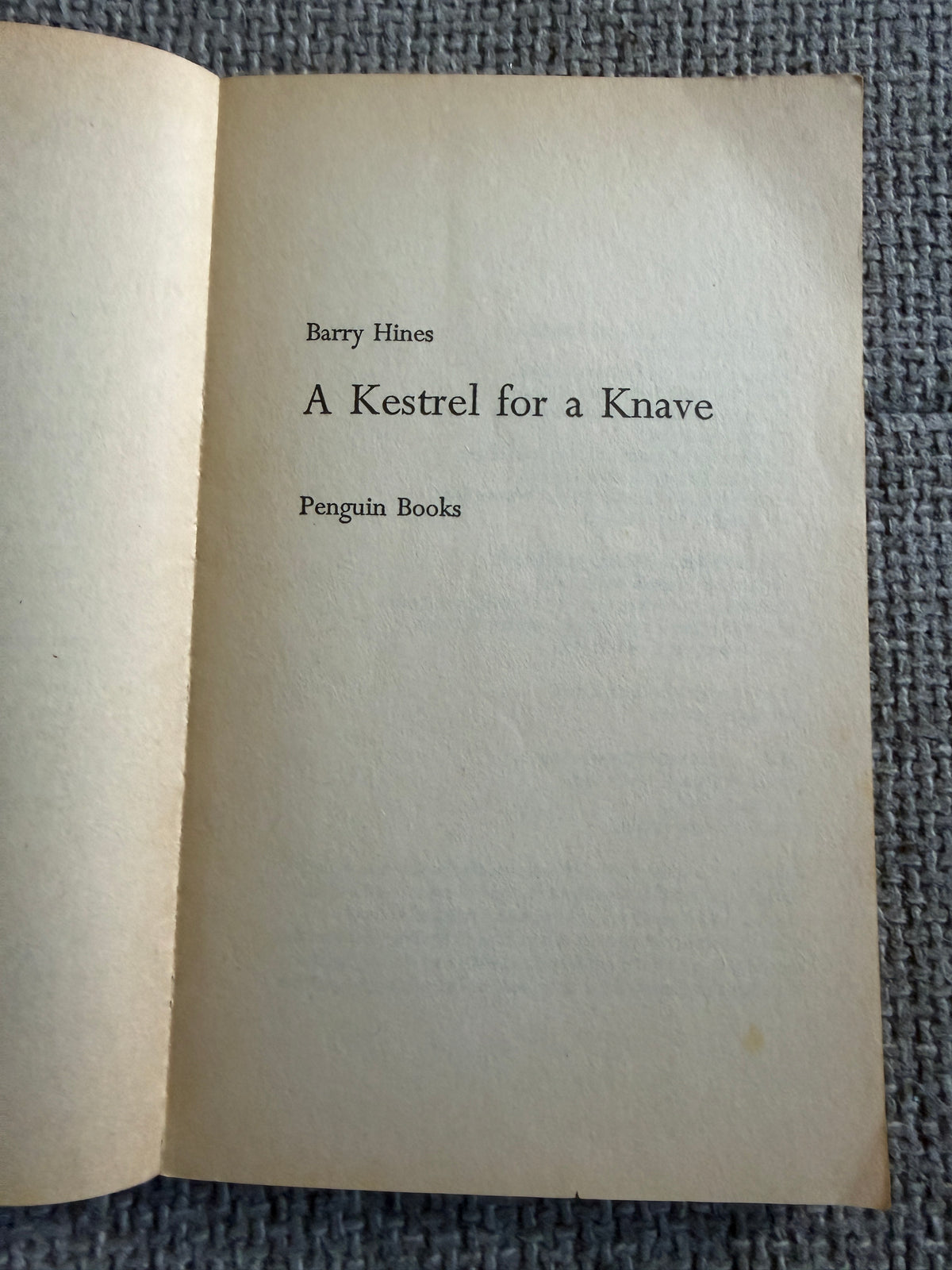 1980 Kes - Barry Hines (Penguin Book)