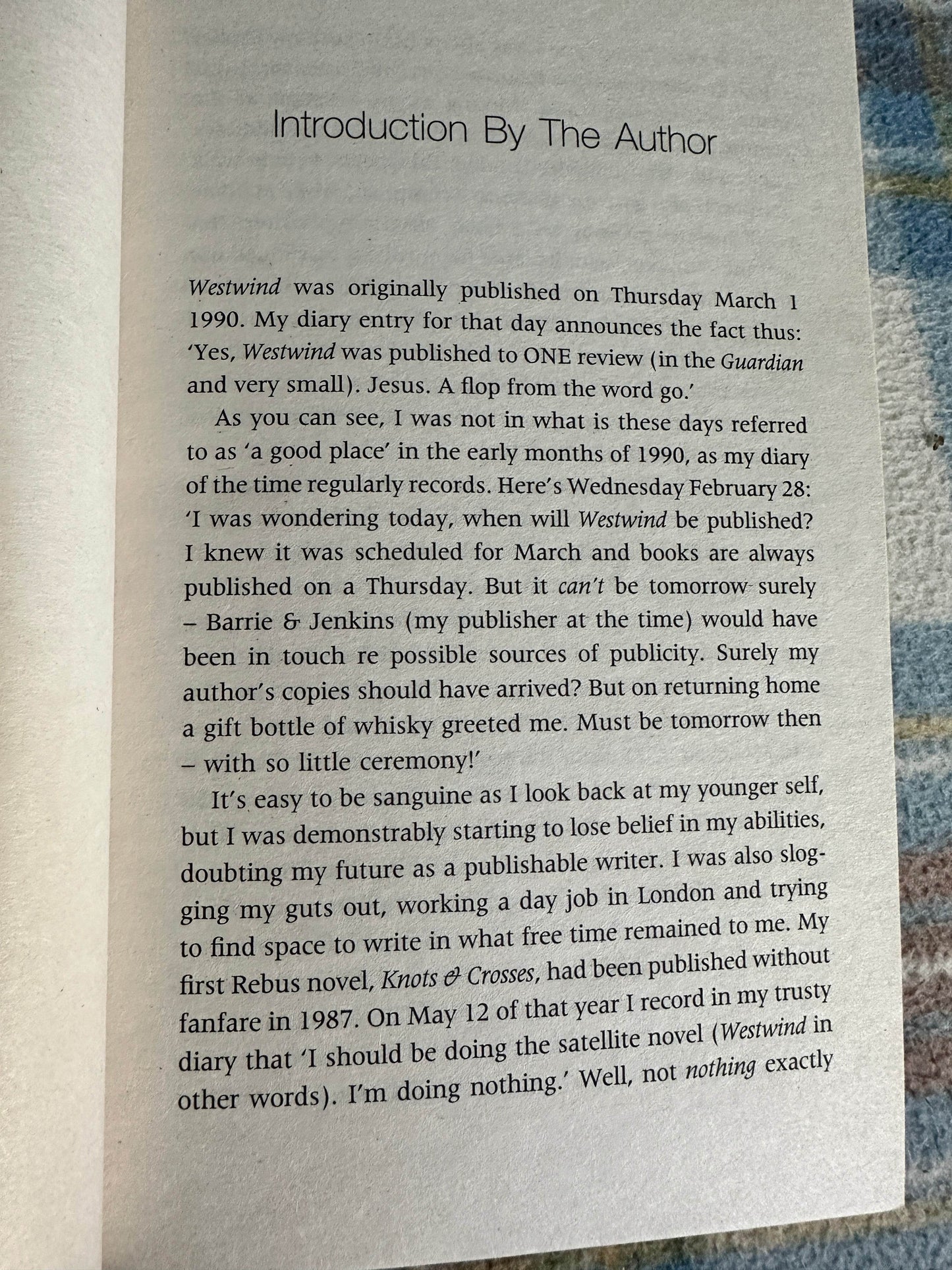 2020 Westwind - Ian Rankin(Orion) - Honeyburn Books (UK)
