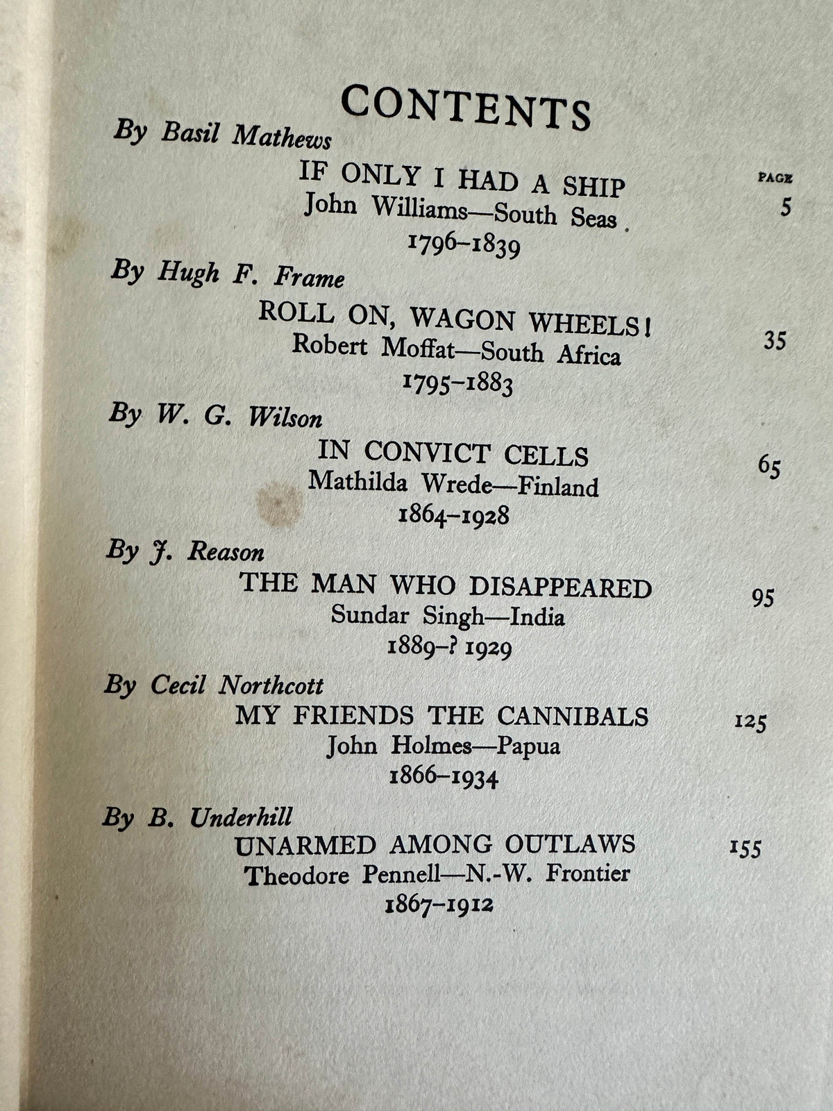 1956 Eagle Omnibus Number One : Unarmed Along Outlaws & Other True Stories(Edinburgh House Press) - Honeyburn Books (UK)